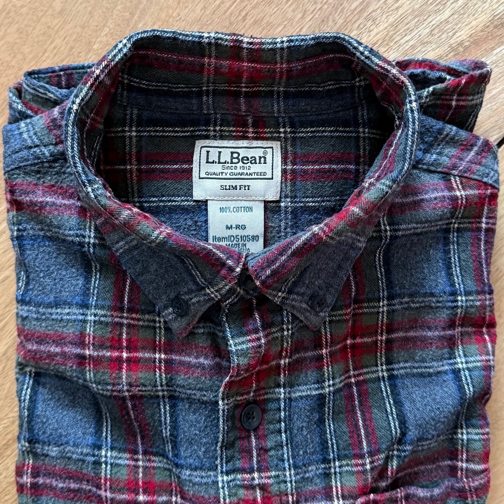 LL Bean | M Slim | Flannel Shirt